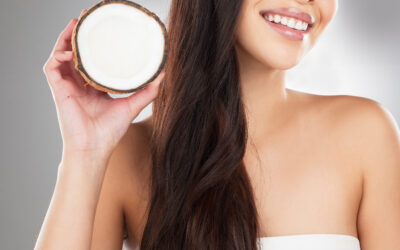 Productos de coco para el cuidado de la piel y el cabello